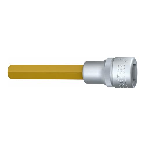 HAZET Schraubendrehereinsatz Set 986/9N – 9-teilig, TiN-beschichtet, Für 1/2" Antrieb, SW 5-17 Mm