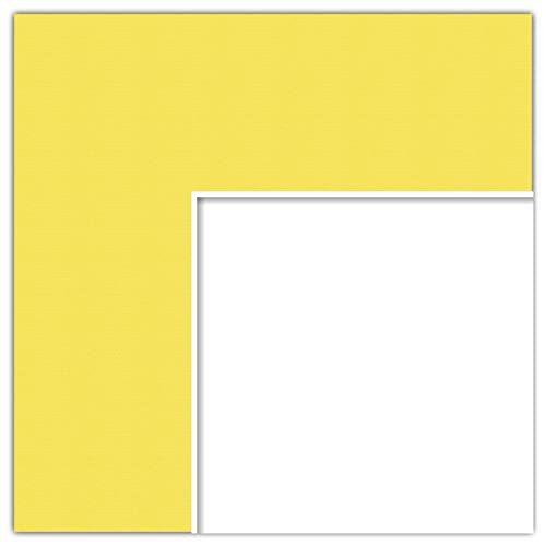 15x27 Buttercup / Canary Custom Mat for Picture Frame with 11x23 opening size (Mat Only, Frame NOT Included)