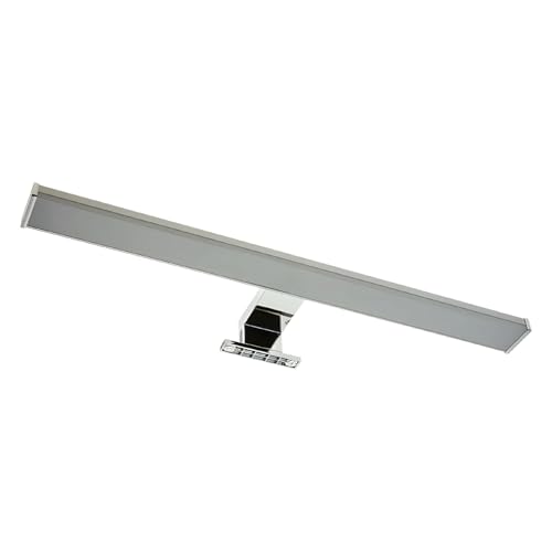 Applique Murale Miroir Lampe Meuble Salle de Bain LED 50cm IP44 Aluminium et Polycarbonate avec Lumière Blanche Chaude 10W