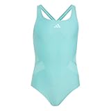 adidas Girl’s Logo C-Back Swimsuit Kids, Mint ton, 7-8 Years