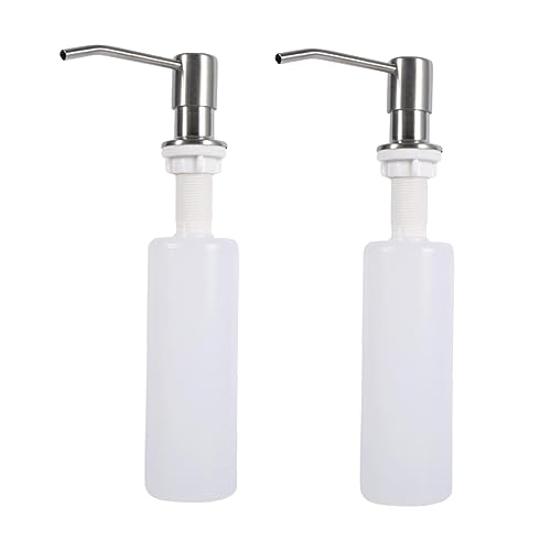 DOITOOL 1 Juego Bomba Dosificadora para Cocina Accesorios para Lavamanos Accesorio Lavamanos Accesorio Lavabo Baño Dispensador De Platos Dispensador De Jabón para Fregadero 2 Piezas