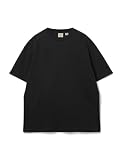 [グッドウェア] BIGポケットTシャツ 無地 吸水速乾 USAコットン メンズ レディース (JP, アルファベット, S, ブラック)