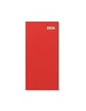 Letts of London Principal Slim two weeks to view 2026 diary - Red 26-TP7SRD