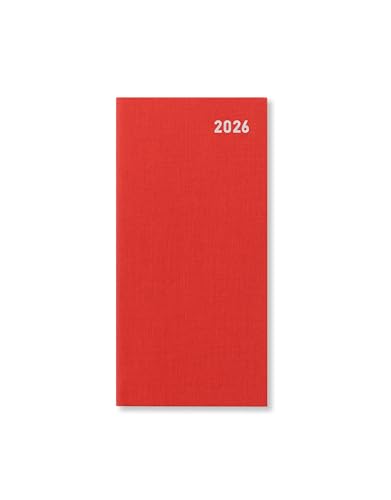 Letts of London Principal Slim two weeks to view 2026 diary - Red 26-TP7SRD