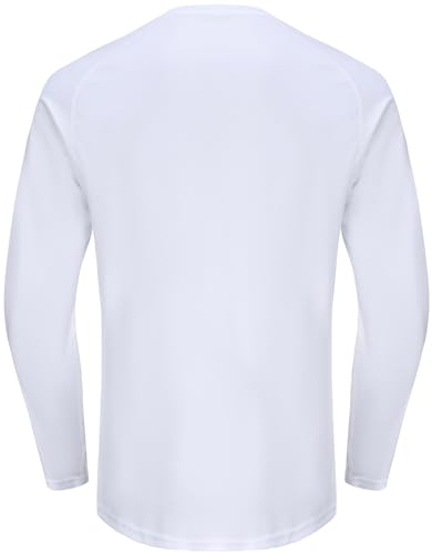 Men's Quick Dry Long Sleeve Shirt Sun Protection Tee Shirts Athletic Workout T-Shirt3