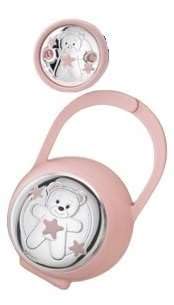 Set Infantil Oso Porta chupetes Pinza y Cubierto EV3536/06R