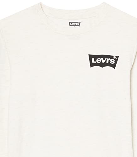 Levi's Boys' Long Sleeve Graphic T-Shirt, Oatmeal/Camo, Xl #TOP3