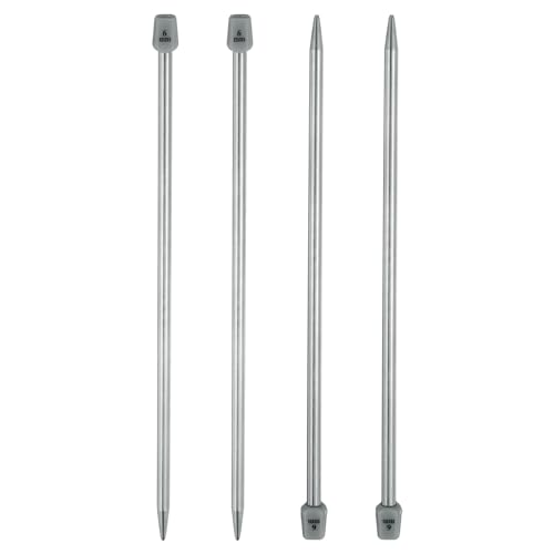 Aiguilles à tricoter 6 mm en acier pour créer vos vêtements d'hiver faits main à la maison
