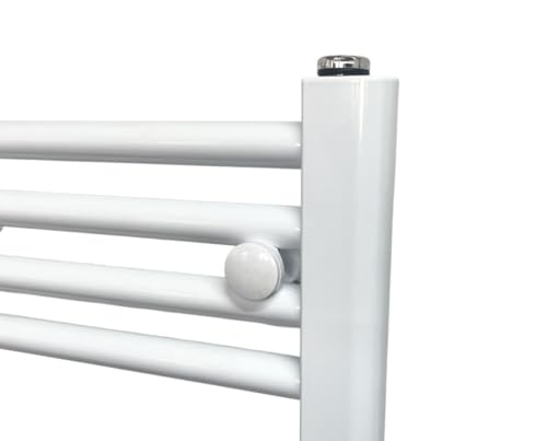 Sèche-serviettes droit blanc chauffage central pour des serviettes chaudes