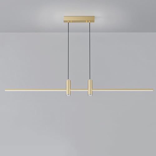 Lustre de salle à manger or design contemporain de style ferme moderne