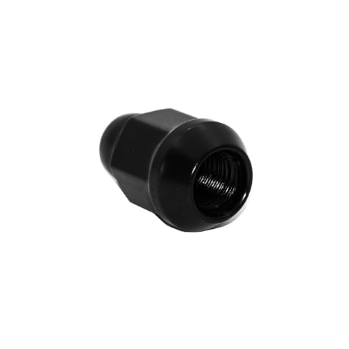 Image of 20pcs Black M12x1.5 Closed End Bulge Acorn Lug Nuts, 1.4 inch Length Cone Seat 19mm Hex