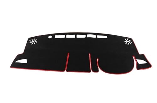 Tapis de tableau de bord antidérapant pour Cross XG10 RHD 2021-2024 avec liseré rouge