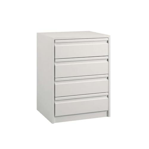 Genérico Cajonera Armario 4 cajones Color Blanco Liso con guías metálicas Acabado Premium postformado. Ancho 60cm, Fondo 50cm y 73,60cm de Alto.