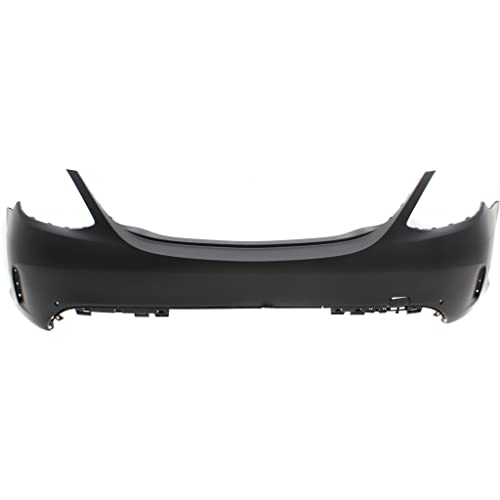 For Mercedes-Benz C300 Bumper Cover 2015 16 17 2018 Rear | Primed | w/AMG Package & IPAS Parking Assist Sensor Holes | Sedan | CAPA | MB1100368 | 20588560389999