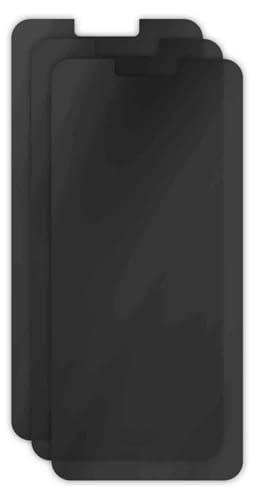 apgo 3x Cristal protector híbrido mate Privacy compatible con LG G8 ThinQ, cristal nano flexible, gran reemplazo para el cristal templado, pegado completo, anti-espía
