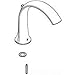 Moen 139766BN Part Four Handle Roman Tub Spout Kit Brushed Nickel