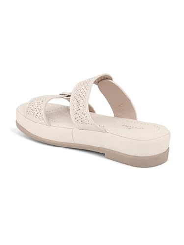 Image of XE Looks Women's Elegant Buckle Sandals - Perforated Comfort For Everyday Style