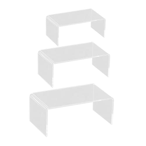 RORPOIR 3pcs u Shape Acrylic Display Stand Practical Stylish Retail Shop Warehouse Shoe Display Rack