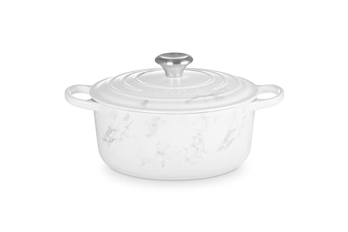Image of Le Creuset Enameled Cast Iron Signature Round Dutch Oven, 4.5 qt., Marble