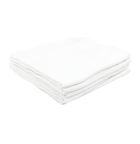TupTam Baby Muslin Squares Printed, 70x80, 5 or 10 pieces, White, 5er Pack