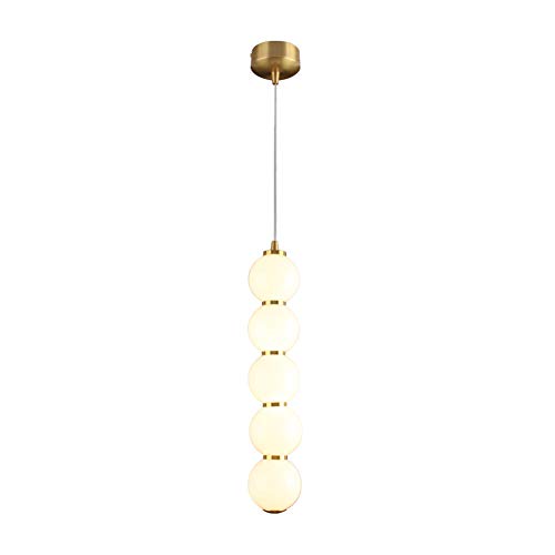 Suspension LED minimaliste dorée style scandinave avec plafonnier en aluminium