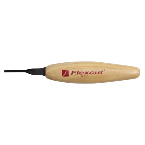 Couteau à Lame Fixe Flexcut FLEXMT32 pour Sculpter le Bois en Atelier sans Effort