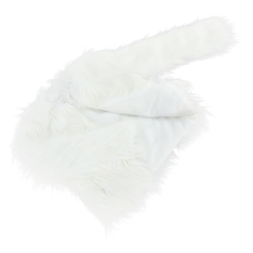 Manteau LED en fausse fourrure blanche pour célébrer Halloween et les fêtes d'hiver