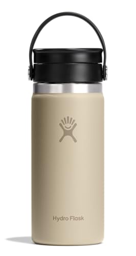 Hydro Flask Flex Sip Coffee Tumbler – Insulated Stainless Steel, Non Spill, Leak Proof Travel Coffee Cup 16 Oz Oat Tan - image 1