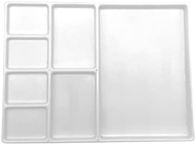7 Compartment A5 Inking Paint Palette for Mixing Plastic for School Kids & Adults Mixing Tray Small Arts & Crafts Paint Palettes