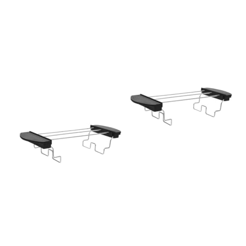 BESTonZON 2pcs Wide Slots Toaster Accessory Toast Rack Grilling Rack Stainless Steel Kitchen Supply