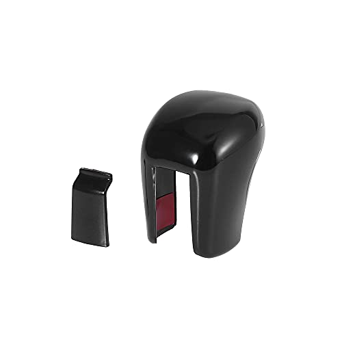 X AUTOHAUX for Honda Civic 10th Gen 2016-2020 Gear Shifting Knob Cover Set with Patch ABS Black