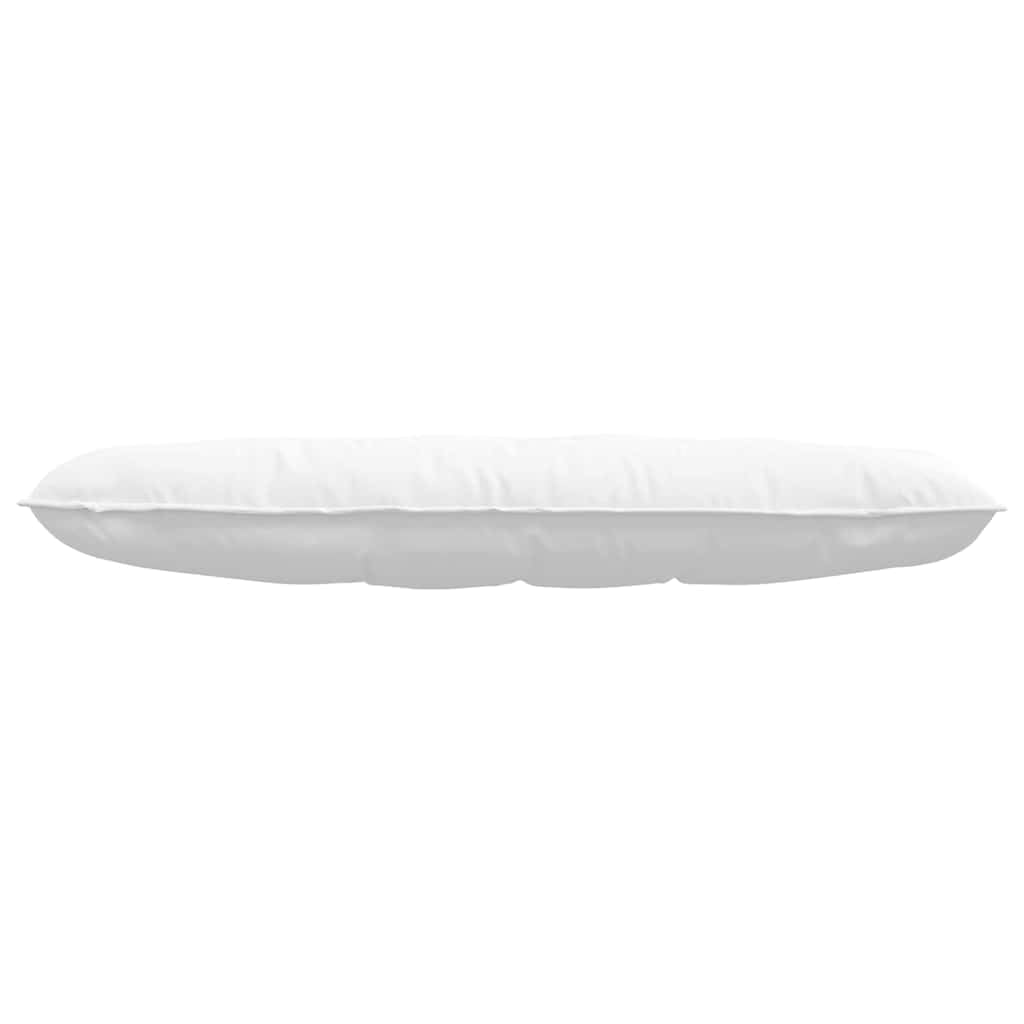 Cuscino per schienale, bianco, 140 x 19 x 50 cm, comodo cuscino per schienale da letto, in tessuto morbido, per letto e divano, cuscino da lettura con rivestimento sfoderabile e imbottitura in