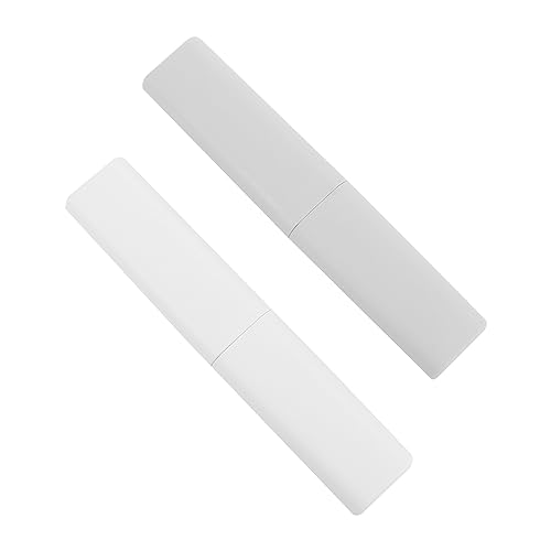 PACKOVE 1set Portable Toothbrush Case Breathable Travel Holder for Toothbrushes for Camping Hiking Business Trips Easy to Carry with Ventilation Random Color 2pcs