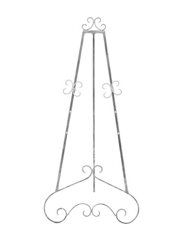 Traditional Gray Metal Easel