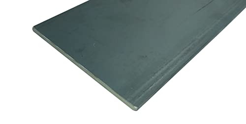 Weldable Hot Rolled Mild Steel Flat Bar (6" x 1/4", 12", 1 Pack)