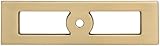Top Knobs TK922HB Top Knobs TK922 Hollin 3-3/4 Inch Center to Center Backplate for Cabinet Knobs from The Lynwood Series