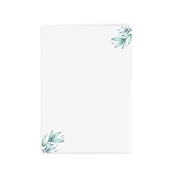 Briefpapier mit Blumenmotiv Version 4 im DIN A4 Format - 50 Blätter einseitig bedruckt in qualitativem 120g/qm Papier…