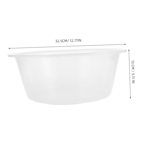 Balde plástico grande para remojo de pies y lavado facial gris miniatura 2