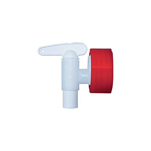 Preisvergleich Produktbild Auslaufhahn Kunststoff weiß 34 mm NW 15, Durchmesser 15mm, für 150 / 200l Rundbehälter u. Rundfässer