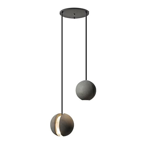 Suspension cuisine îlot béton pour intérieur scandinave