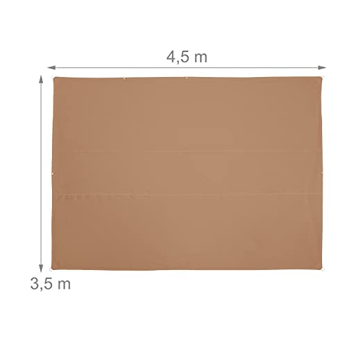 Relaxdays Tenda da Sole per Esterni Rettangolare