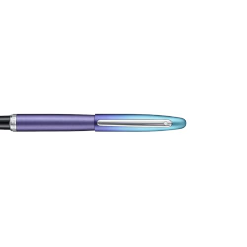 Image of Sheaffer Expressions VFM 9430 Blue and Purple Pearlised Gradient Fountain Pen with Chrome Plated Trims - Medium