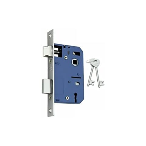 Polished Chrome 3 Lever 2.5" Mortice Sash Lock with 2 Keys - Internal Door Lock - Infinity Decor Cover