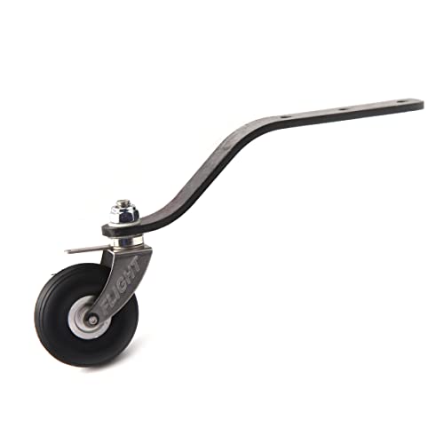 50cc RC Plane Landing Gear Carbon Tail Wheel Assembly 1.5 inches Rubber Tire Kit for RC Airplane