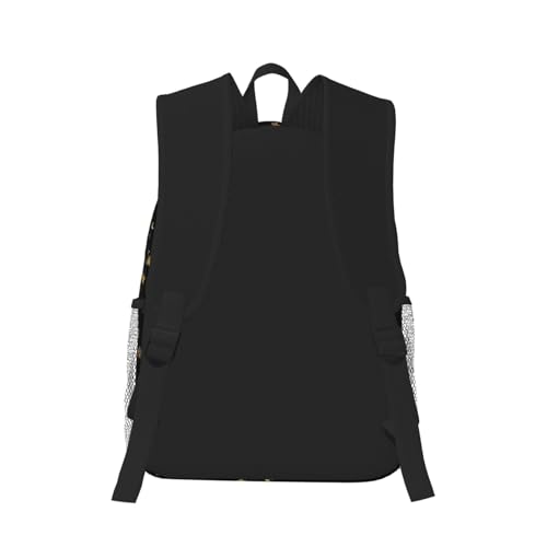 Golden Stars Black Lightweight Packable Backpack Travel Casual Daypack Foldable Laptop Bag Backpack For Men Women3