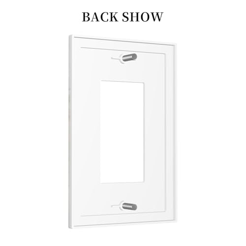 Placa frontal GFCI estilo mármol beige para ocultar imperfecciones de pared 5