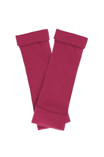 Turtle Doves 100% Recycled Cashmere Fingerless Gloves Rich Rose