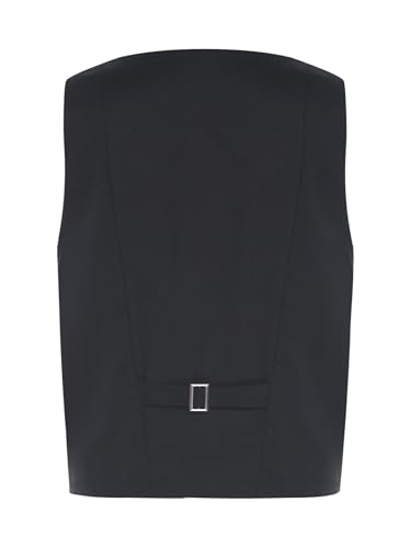 Boy's Formal Suit Vest Solid Dress Waistcoat Vest for Wedding Birthday Party2