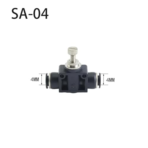 Válvula de control de velocidad de flujo de aire SA regulador para manguera 6mm 2