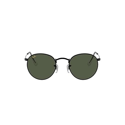 Ray-Ban Rb3447 Round Metal Occhiali, Nero, 53 Unisex-Adulto